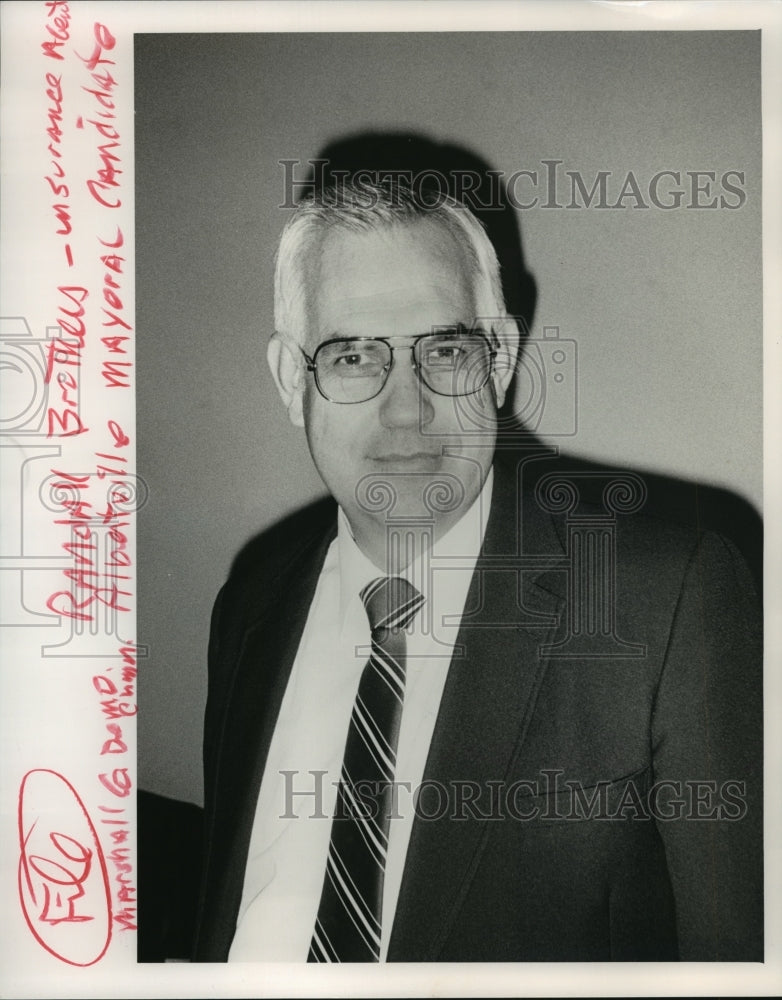 1988 Press Photo Randall Brothers, Albertville, Alabama Council President- Historic Images