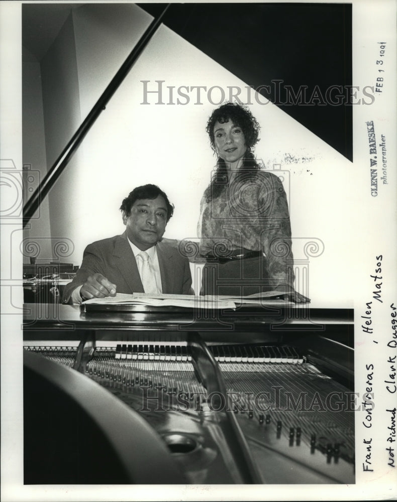 1991 Press Photo Frank Conteras, Helen Matsos, University of Alabama Huntsville- Historic Images