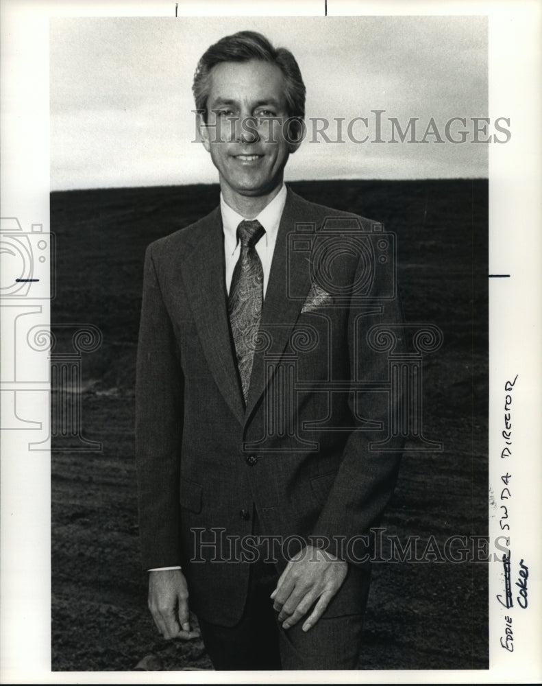 1991 Press Photo Eddie Coker, Director of Solid Waste Disposal Authority- Historic Images