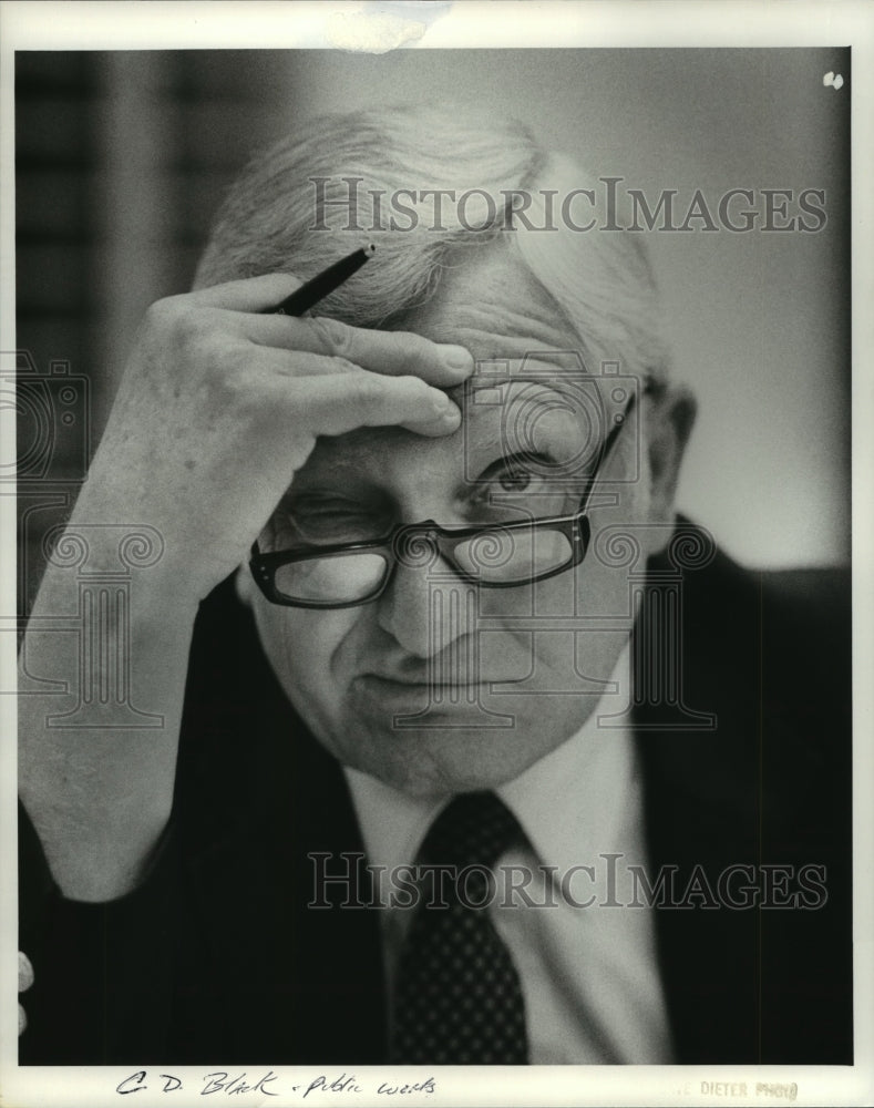 Press Photo Public Works Director In Huntsville C.D. Black- Historic Images