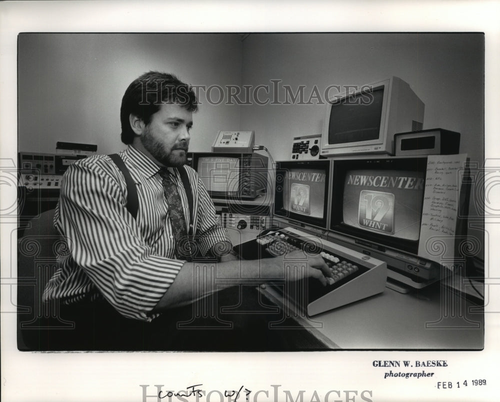 1989 Press Photo Andy Counts, Actor from Fayetteville - ahta00885 - Historic Images