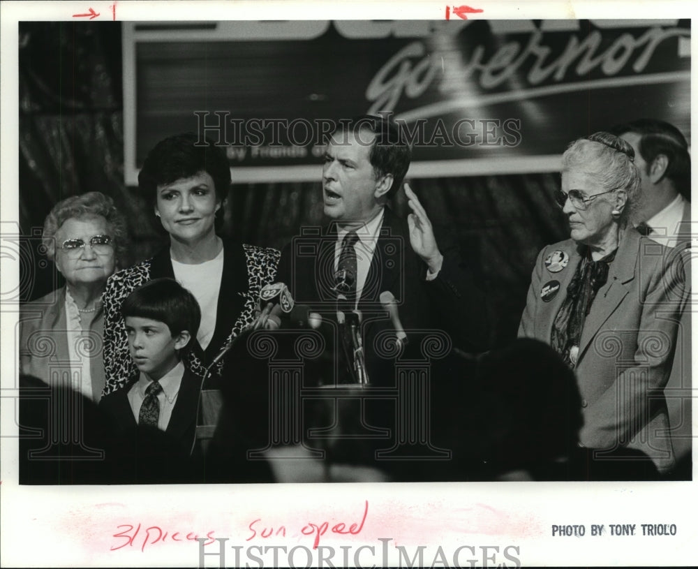 1986 Press Photo Bill Baxley, Lieutenant Governor, Alabama, and Family- Historic Images