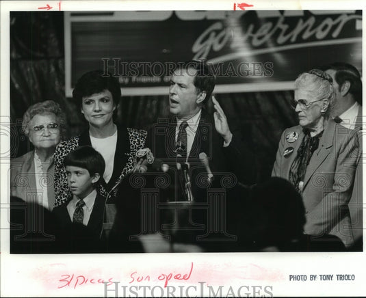 1986 Press Photo Bill Baxley, Lieutenant Governor, Alabama, and Family- Historic Images