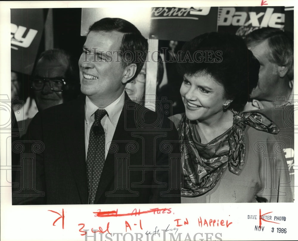 1986 Press Photo Bill Baxley, Lieutenant Governor of Alabama, and Wife- Historic Images