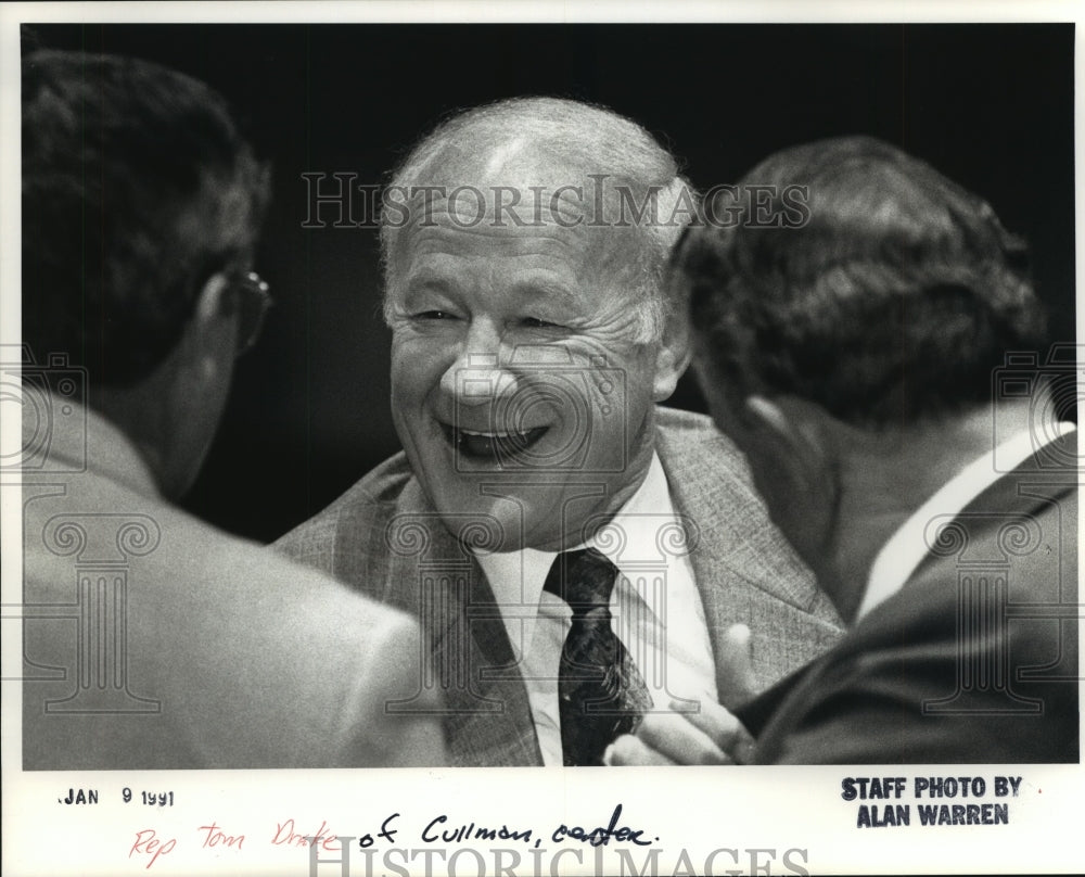 1991 Press Photo Representative Tom Drake, Alabama Representative- Historic Images