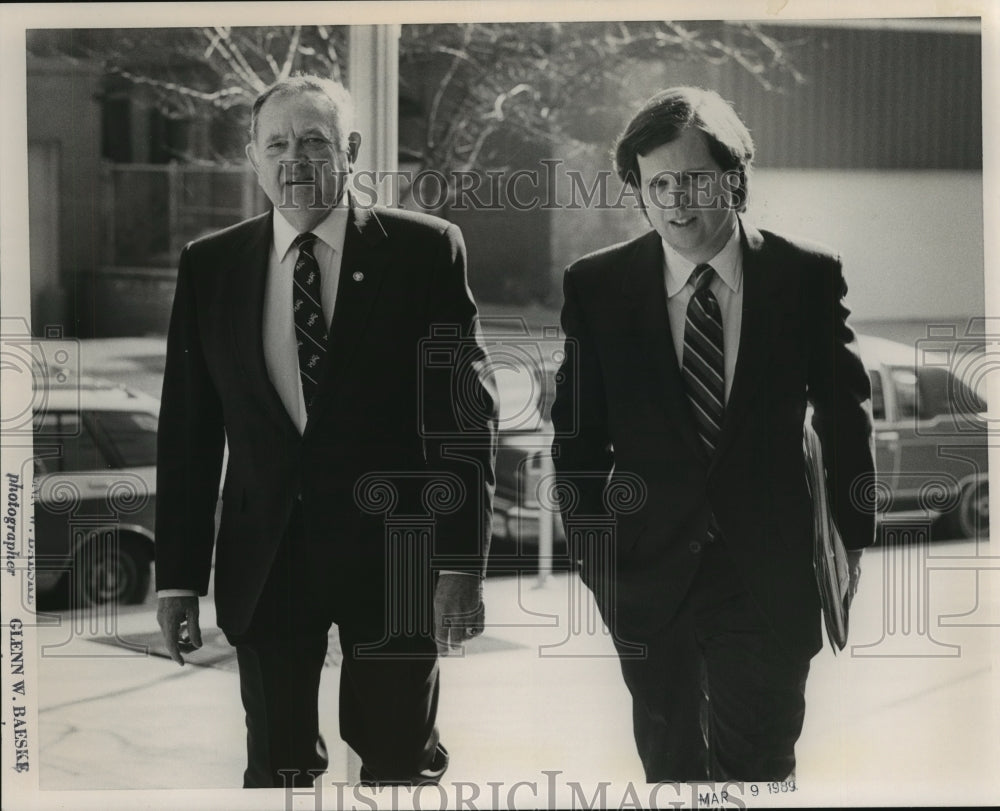 1989 Press Photo Tillman Hill, Madison County Commission, in Birmingham- Historic Images