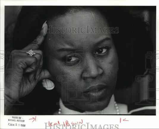 1988 Press Photo Mayoral Assistant Brenda Martin- Historic Images