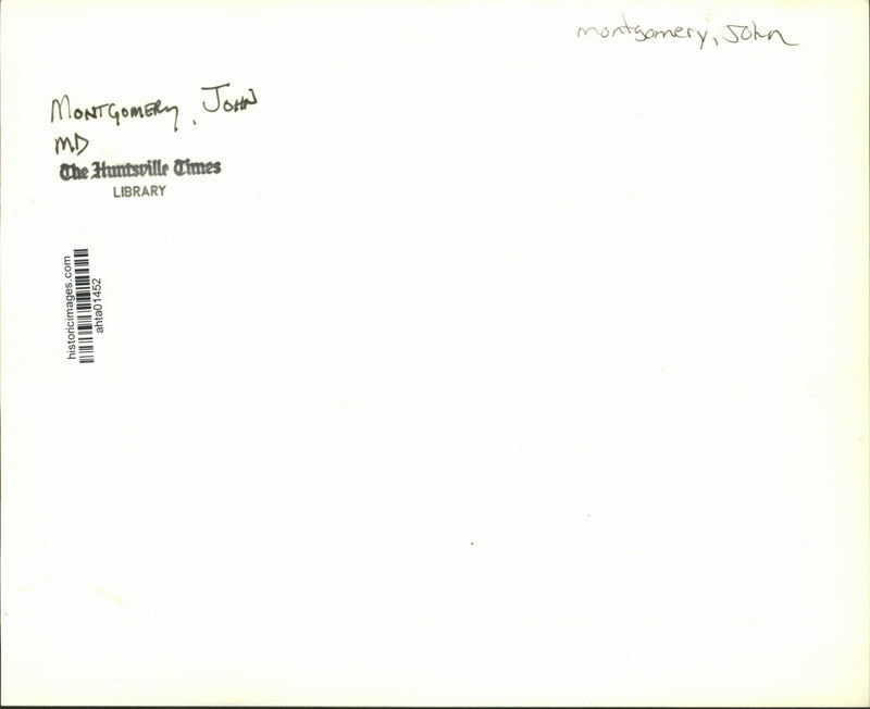 Load image into Gallery viewer, Press Photo John Montgomery, MD - ahta01452

