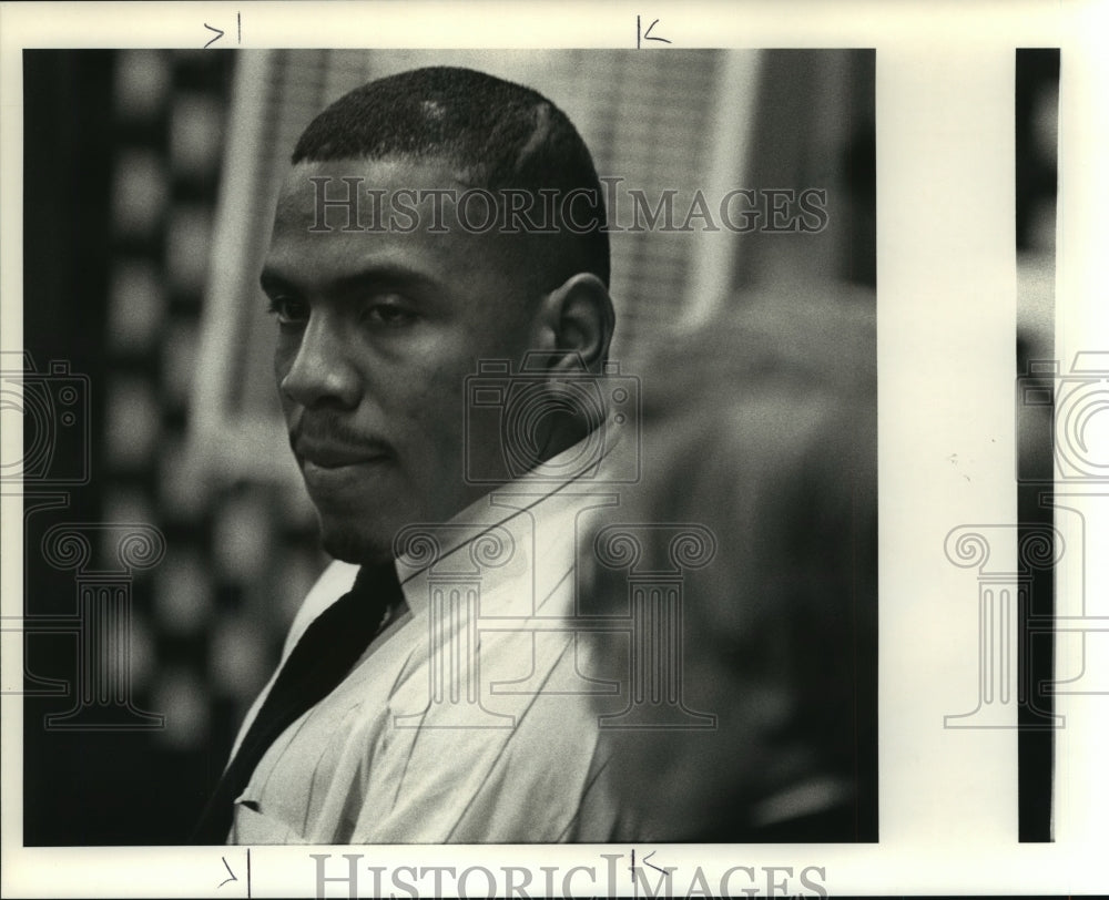 1990 Press Photo Convicted Murderer Charles Barry Ice - Historic Images