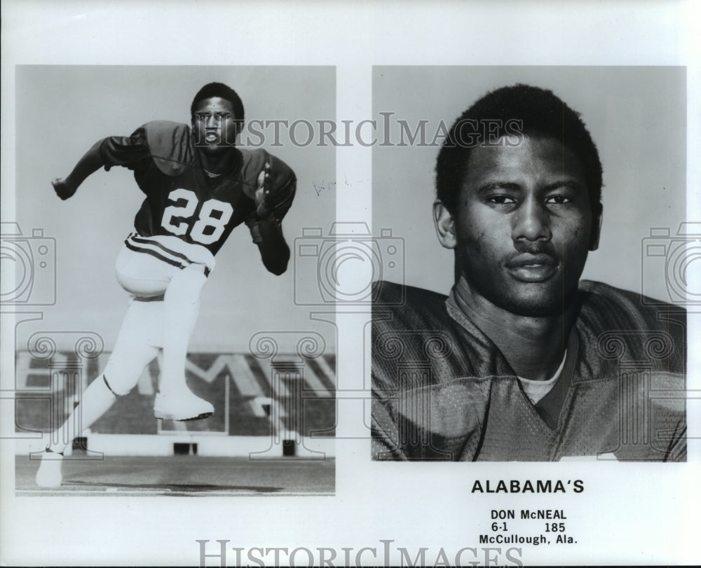 Press Photo Don McNeal, University of Alabama Football Player - ahta01761 - Historic Images