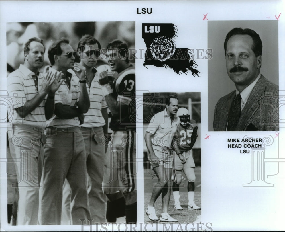 Press Photo LSU Head Coach Mike Archer - ahta02049 - Historic Images