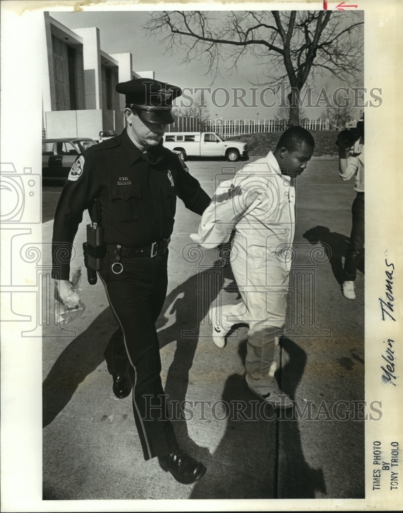 Press Photo Melvin Thomas, Rapist in Custody- Historic Images