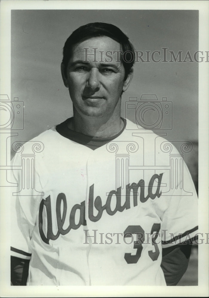 Press Photo Barry Shollenberger, University of Alabama Baseball Coach- Historic Images