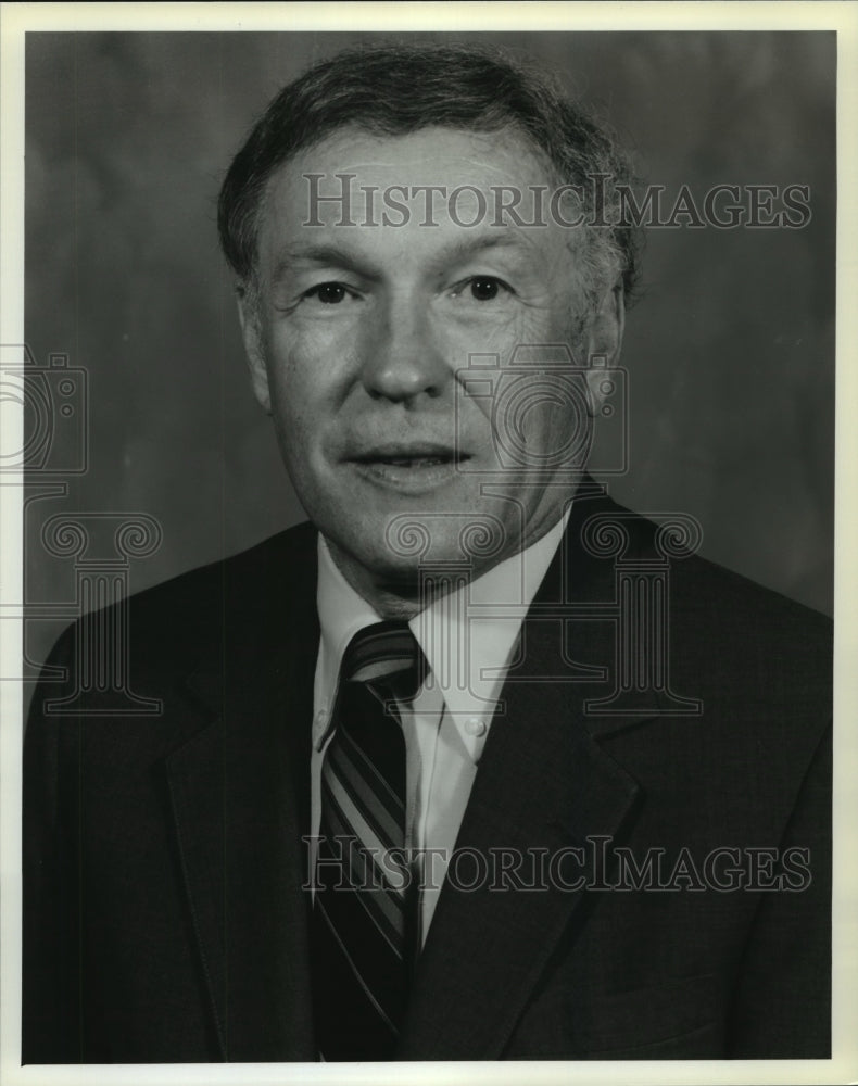 1986 Press Photo William C. Huber, Marshall Space Flight Center- Historic Images