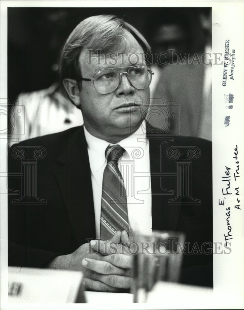 1987 Press Photo Thomas E. Fuller, Alabama A&amp;E University Trustee- Historic Images