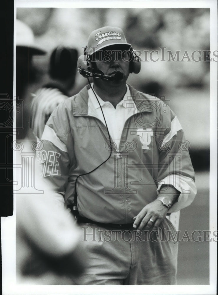 Press Photo SEC Fulmer During Football Game - ahta02779- Historic Images