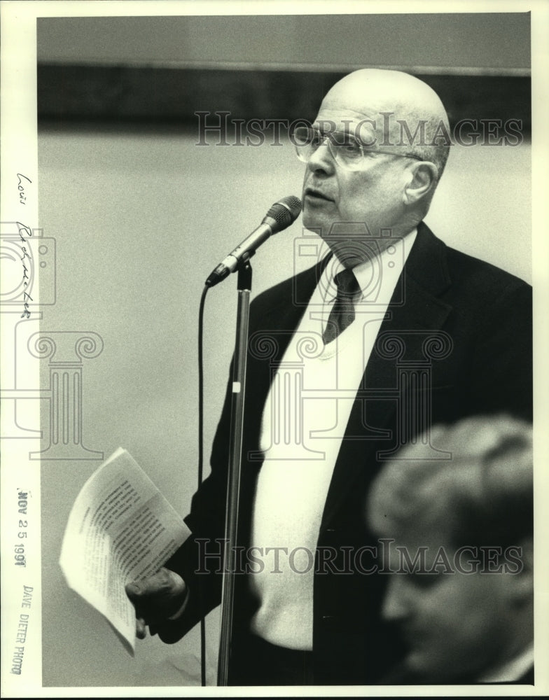 1991 Press Photo Louis Rachmeler, Executive Vice President of Nichols Research- Historic Images