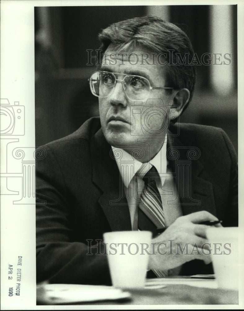 1990 Press Photo Jim Nash, Director of Personnel, Madison County Schools- Historic Images