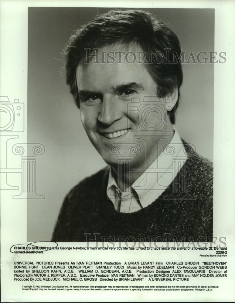 1992 Press Photo Actor Charles Grodin As George Newton In Beethoven - ahta03375- Historic Images