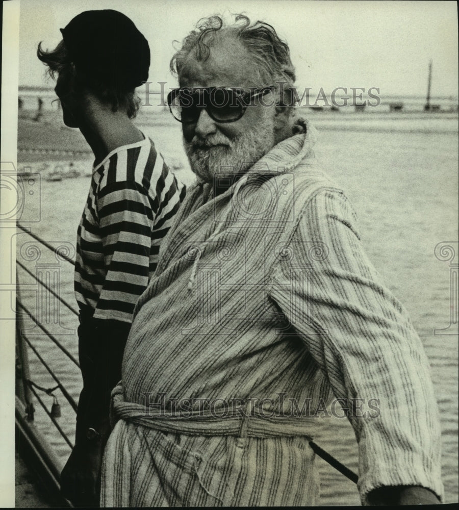 1978 Press Photo Art Carney, Actor in &quot;Ravagers,&quot; Filmed in Mobile, Alabama- Historic Images