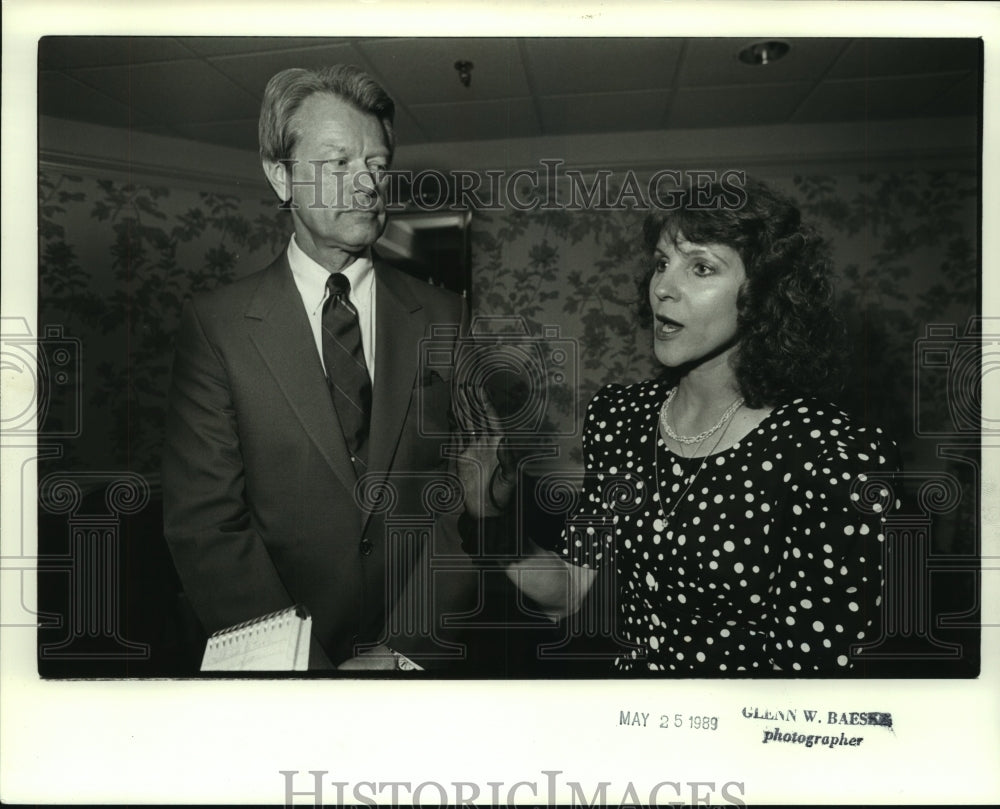 1989 Press Photo Taavo Virkhaus, Huntsville Symphony Orchestra, with Wife Nancy- Historic Images