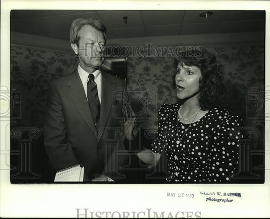 1989 Press Photo Taavo Virkhaus, Huntsville Symphony Orchestra, with Wife Nancy- Historic Images