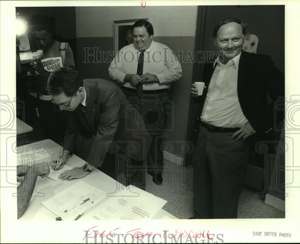 Press Photo Thomas Woodall, Democratic Party Leader, Madison County, Alabama- Historic Images