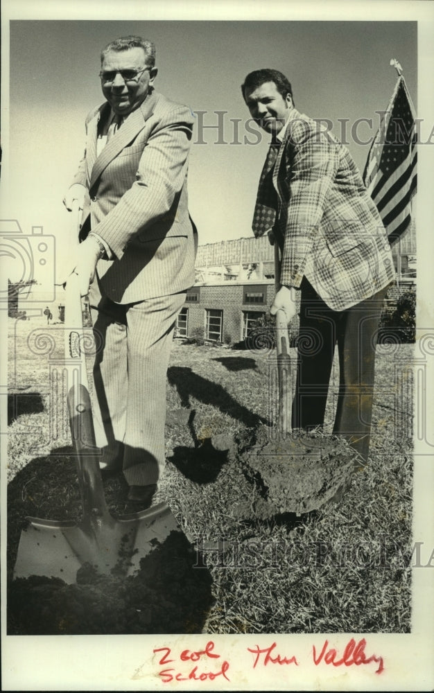 Press Photo James Maynor, Commissioner, Larry Crawford, School Board Huntsville