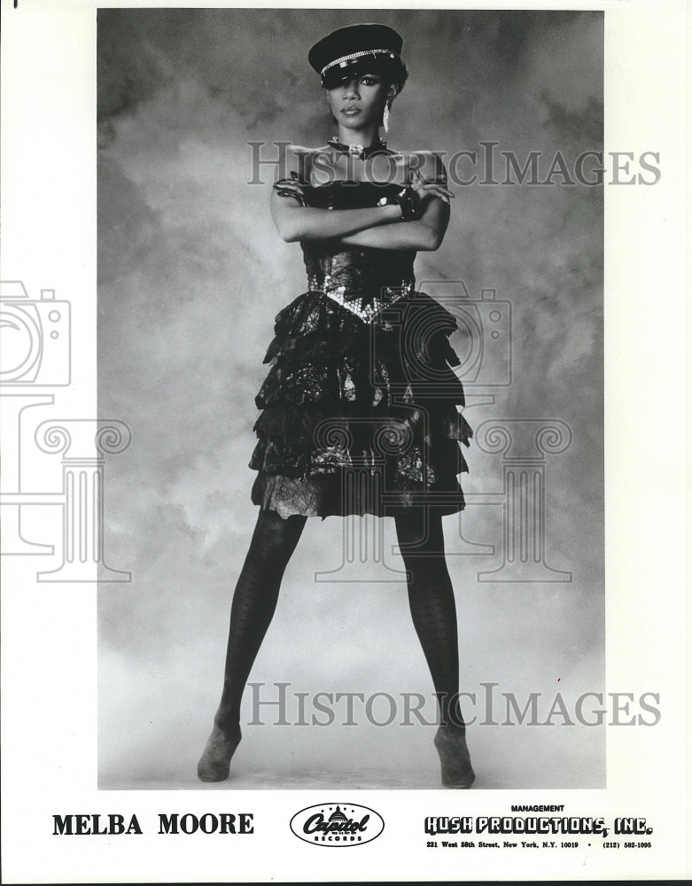 Press Photo Musician Melba Moore on Capitol Records - ahtx00393- Historic Images