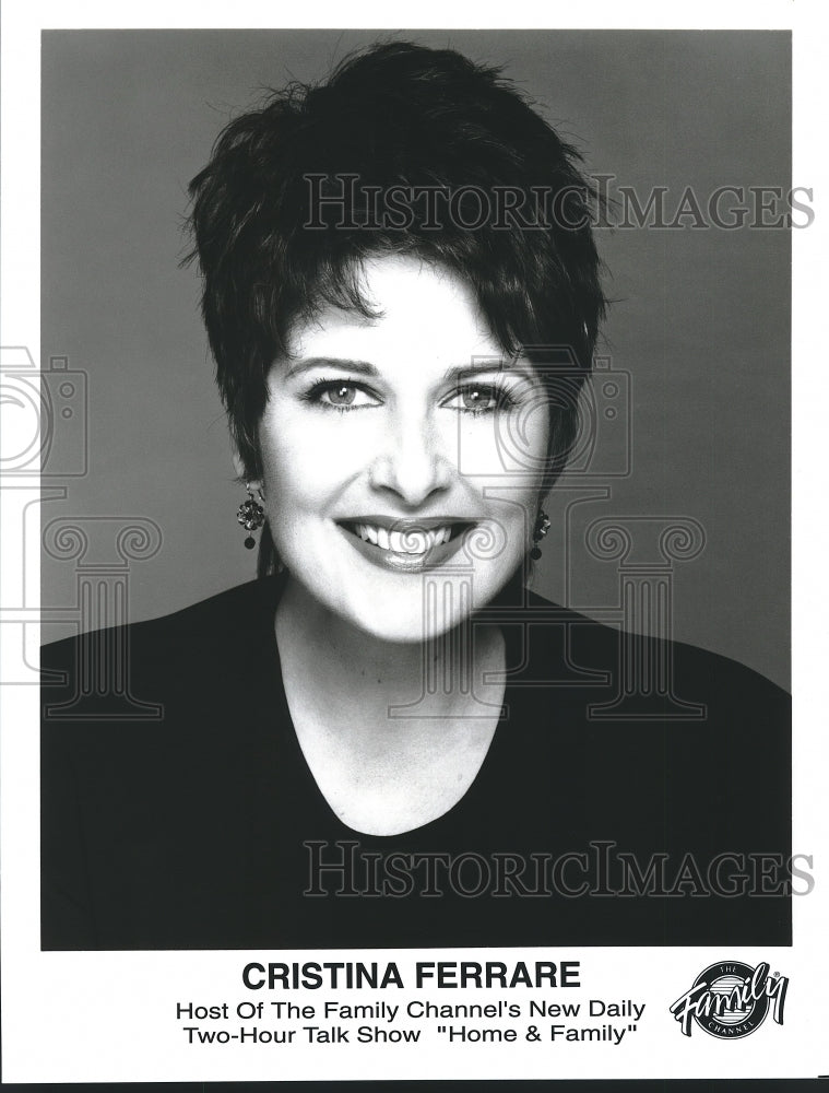 Press Photo Model Cristina Ferrare Hosts Family Channel's "Home & Family"