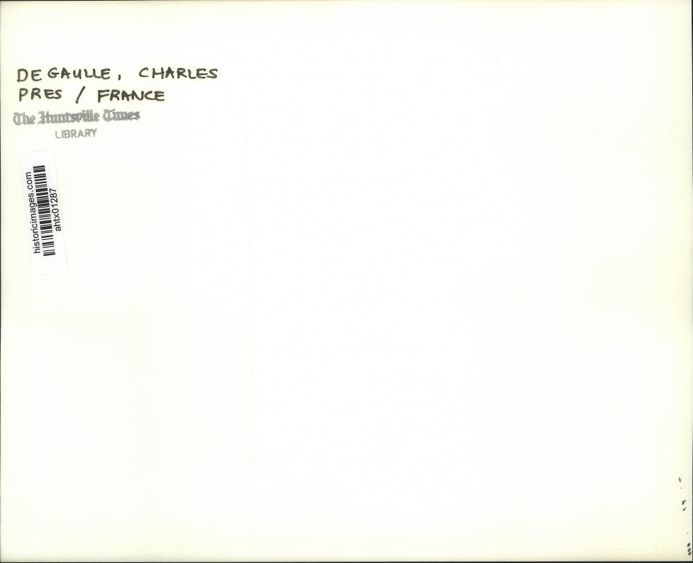 1940 Press Photo General Charles de Gaulle Gives Radio Address - ahtx01287