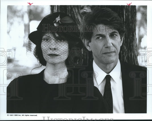 1991 Press Photo Actors Lesley Ann Warren & Peter Coyote in 