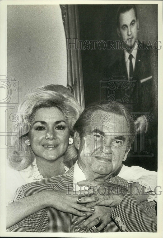 1982 Press Photo Lisa Taylor Wallace With Her Husband, George C. Wallace- Historic Images