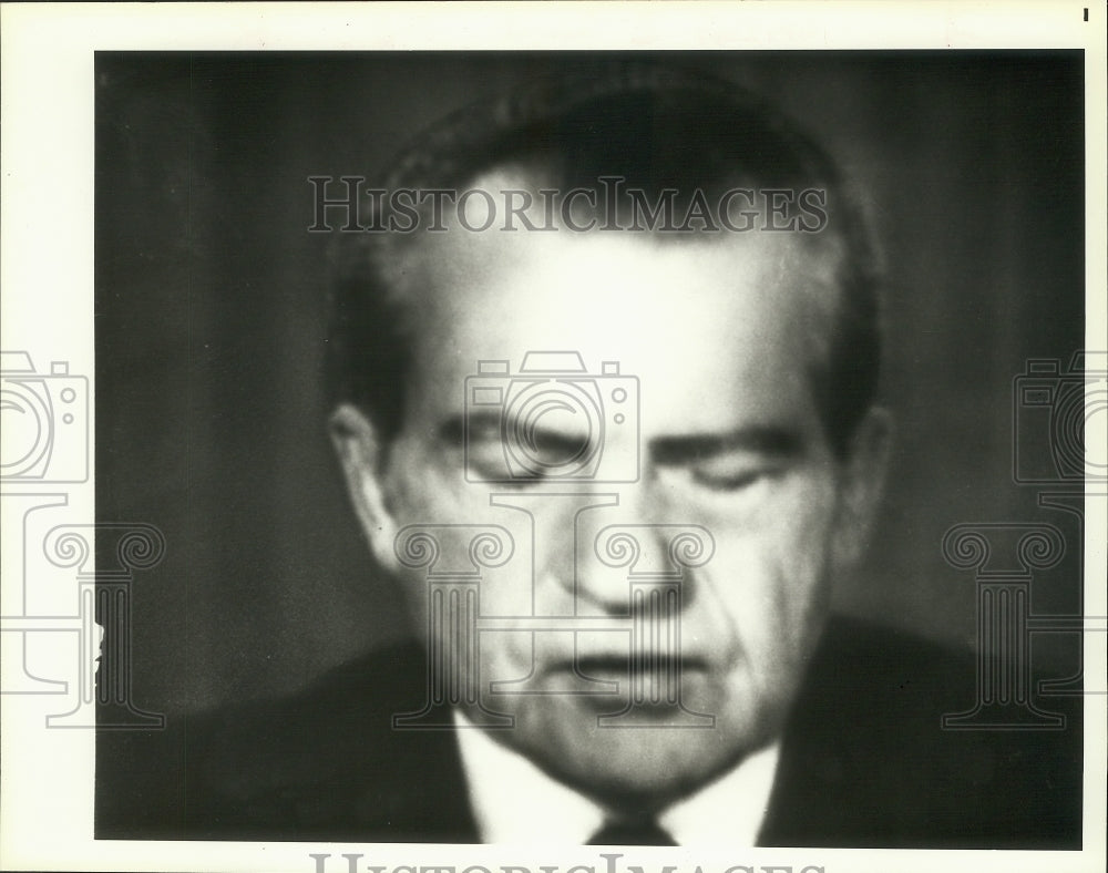 Press Photo Richard M. Nixon, President of the United States - ahtx02566- Historic Images