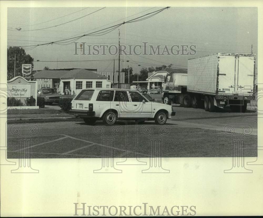 1982 Press Photo Scene following Harrison County Jail Fire- Historic Images