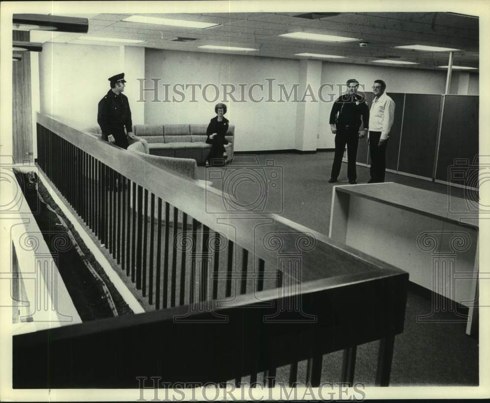 1981 Press Photo Interior of new Ben L. Briggs Building, Pascagoula, Mississippi- Historic Images