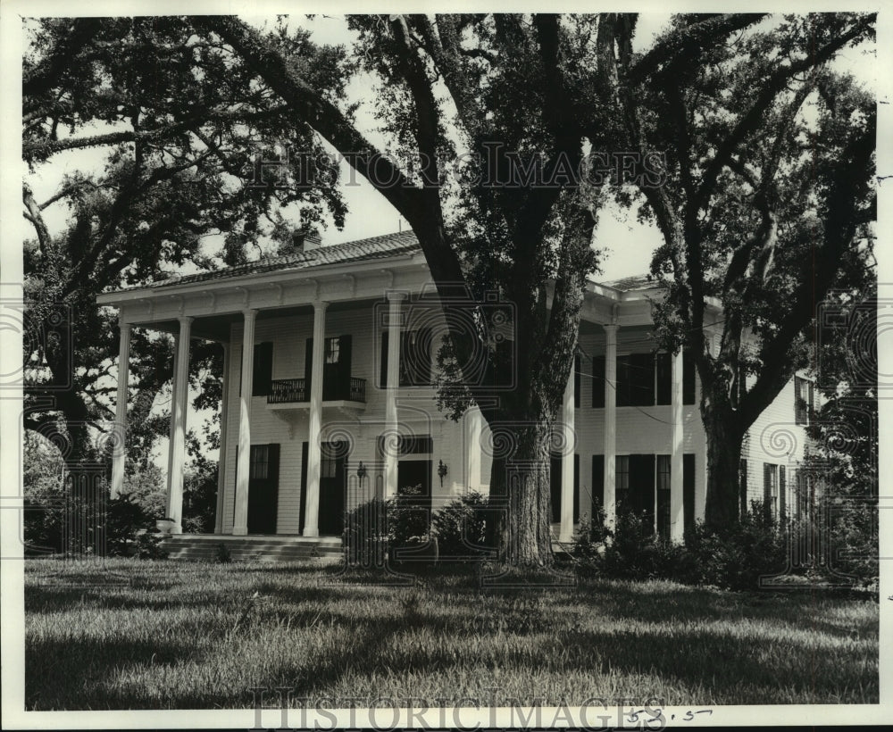 1980 Press Photo Exterior of Bragg-Mitchell Home, Springhill Avenue- Historic Images