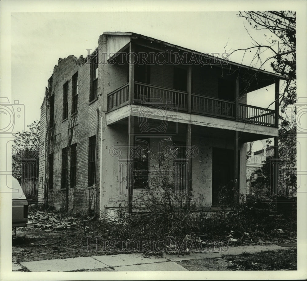 1980 Press Photo Charles Richards Home, demolition requested, Mobile- Historic Images