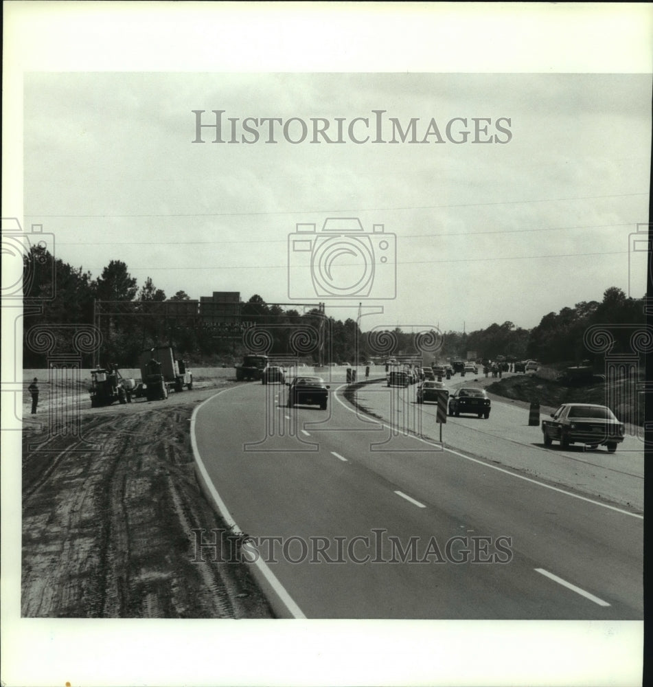 1991 Press Photo View of traffic on Highway I-10- Historic Images