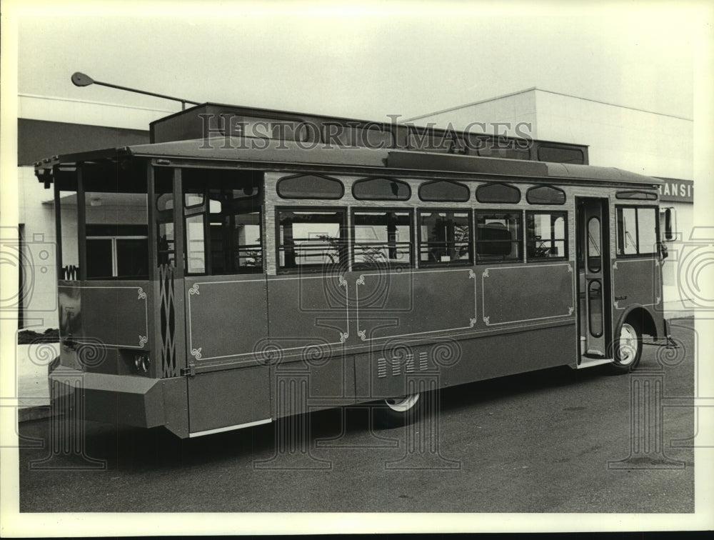 1984 Press Photo Trolley car in Alabama- Historic Images