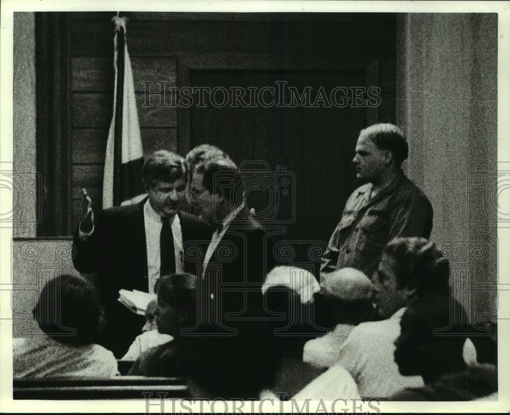 1991 Press Photo Suspect Roy Anderson in Alabama courtroom - Historic Images