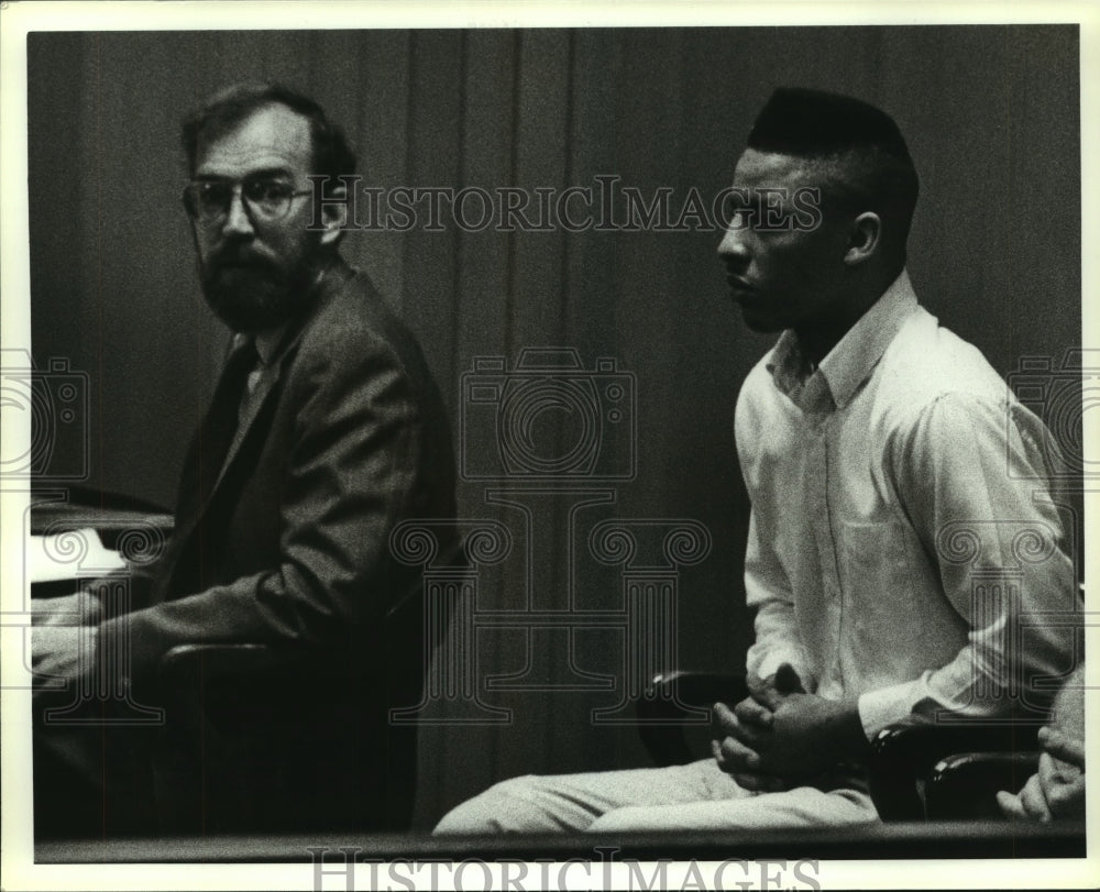 1991 Press Photo Edward D. Alexander in Alabama courtroom - Historic Images