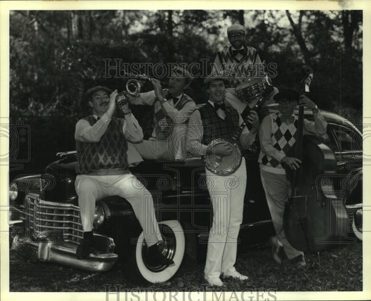 1986 Press Photo Flash in the Pan band performs in Alabama - amra00723- Historic Images
