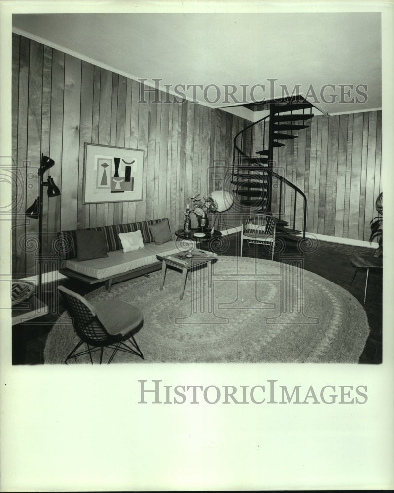 1968 Press Photo Julian L. McGavien guest apartment interior, Mobile - amra01442- Historic Images