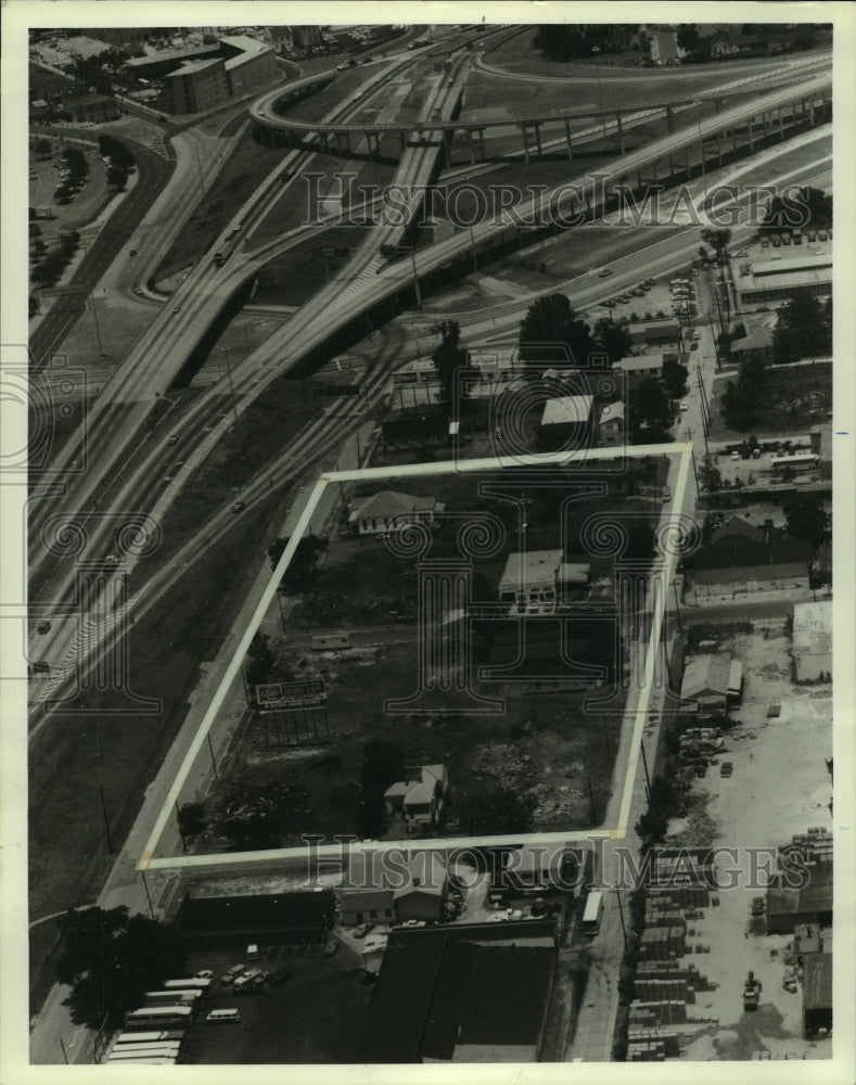 1984 Press Photo Aerial view of new Mobile County, Alabama jail site- Historic Images