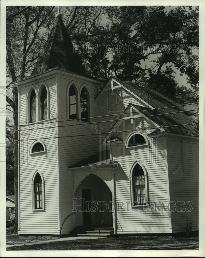 1981 Press Photo Zion Lutheran Church in Silverhill, Alabama- Historic Images