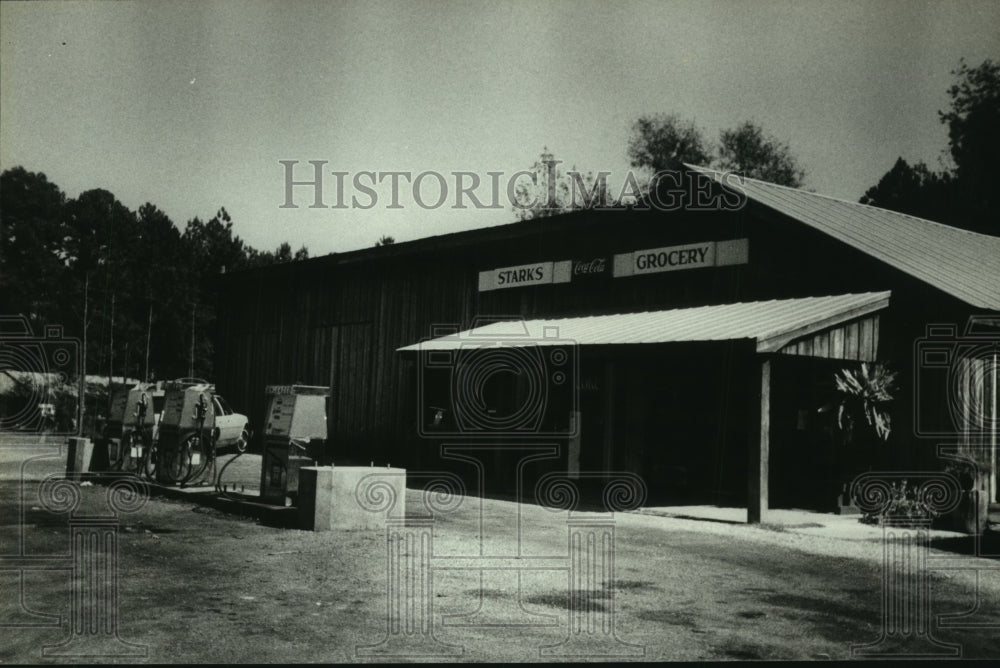 1987 Press Photo Starks Grocery in West Bend, Alabama - Historic Images