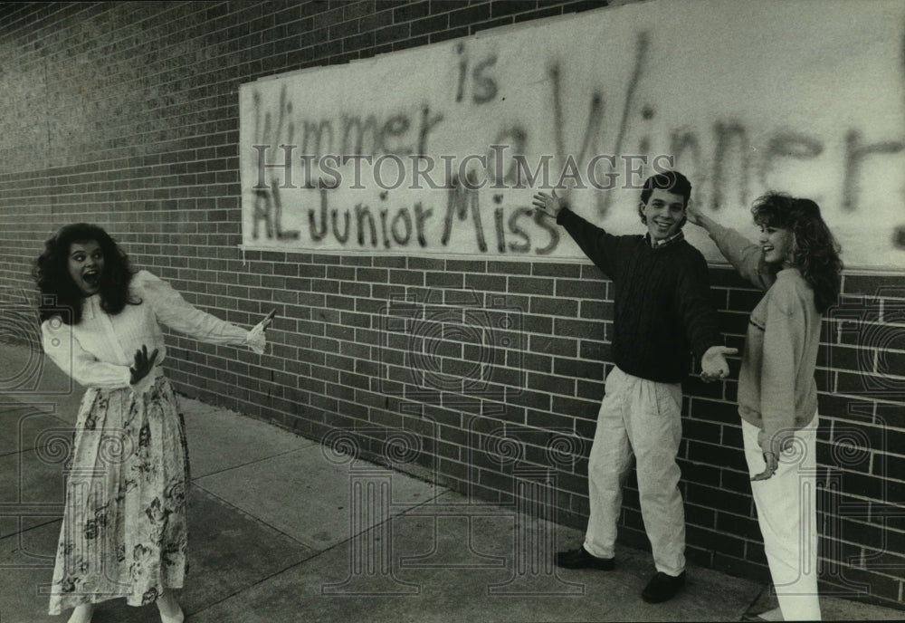 1989 Press Photo Alabama&#39;s Junior Miss Kim Gimmer in Mobile, Alabama- Historic Images