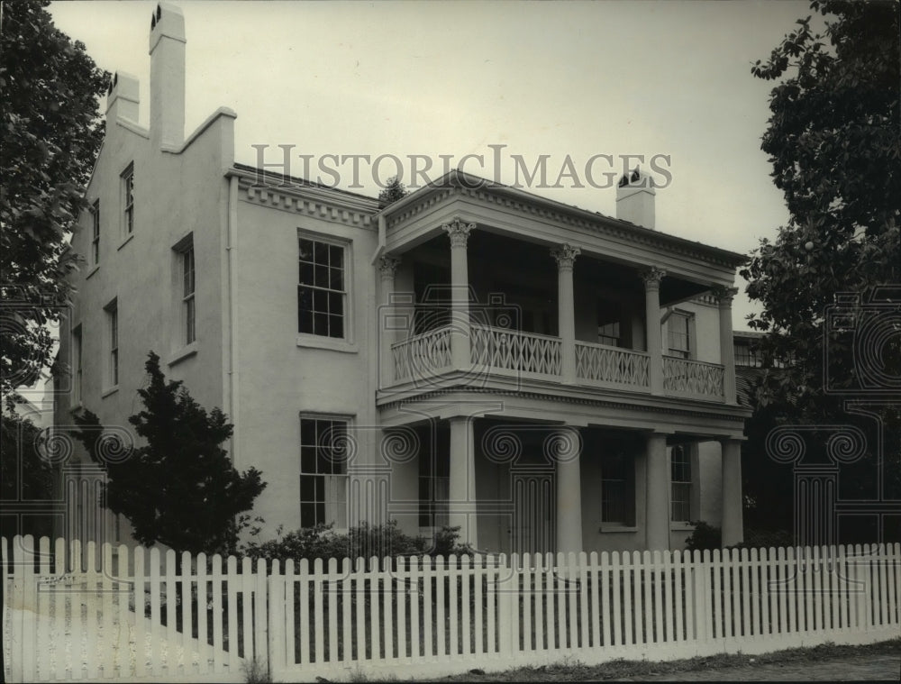 Press Photo Fort Conde-Charlotte home in Mobile, Alabama in Kirkbride - Historic Images