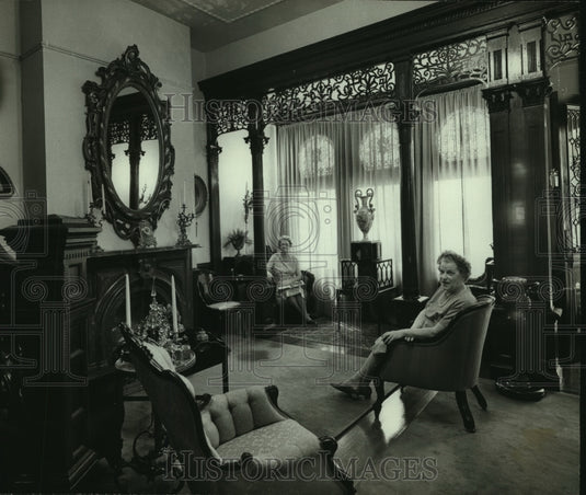 1970 Press Photo Reception hall in the Gordon House, 1216 Government St., Mobile- Historic Images